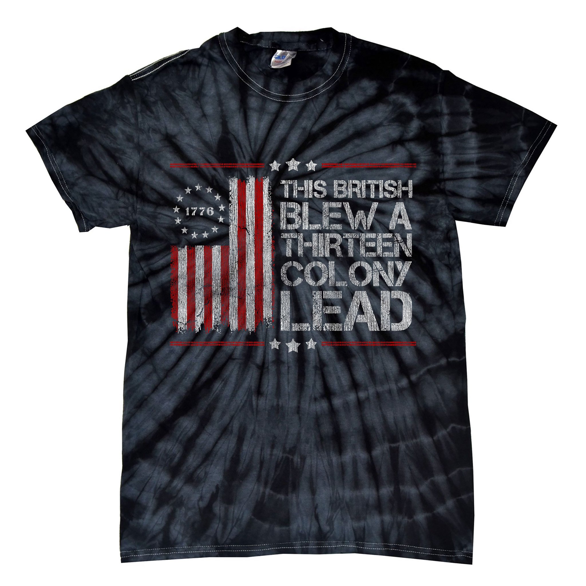 The British Blew A 13 Colony Lead Funny Tie-Dye T-Shirt