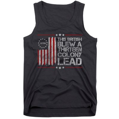 The British Blew A 13 Colony Lead Funny Tank Top
