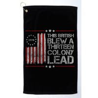 The British Blew A 13 Colony Lead Funny Golf Towel