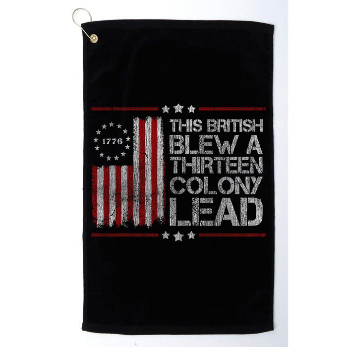 The British Blew A 13 Colony Lead Funny Golf Towel