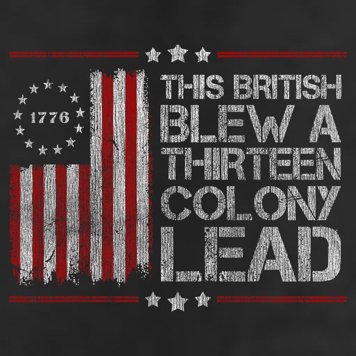 The British Blew A 13 Colony Lead Funny Golf Towel