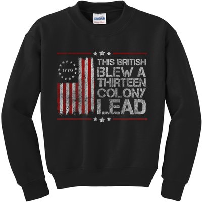 The British Blew A 13 Colony Lead Funny Kids Sweatshirt