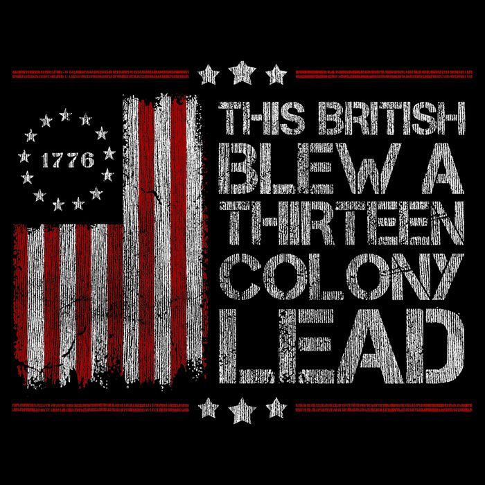 The British Blew A 13 Colony Lead Funny Short Acrylic Beanie