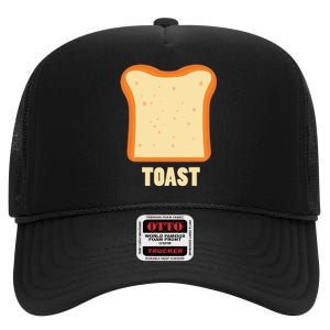 Toast Bread Breakfast Costume Cute Easy Food High Crown Mesh Back Trucker Hat