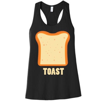 Toast Bread Breakfast Costume Cute Easy Food Women's Racerback Tank