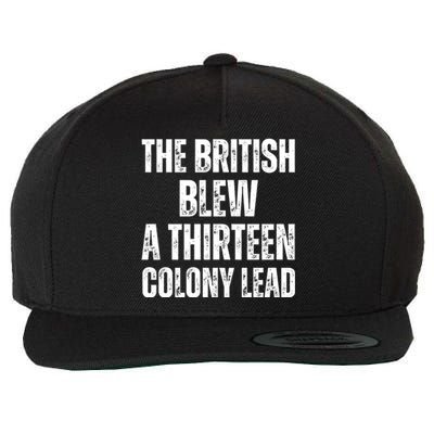 The British Blew A Thirteen Colony Lead Wool Snapback Cap