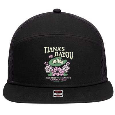 TianaS Bayou Blue Skies And Sunshine Guaranteed New Orleans 7 Panel Mesh Trucker Snapback Hat