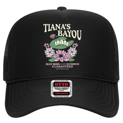 TianaS Bayou Blue Skies And Sunshine Guaranteed New Orleans High Crown Mesh Back Trucker Hat