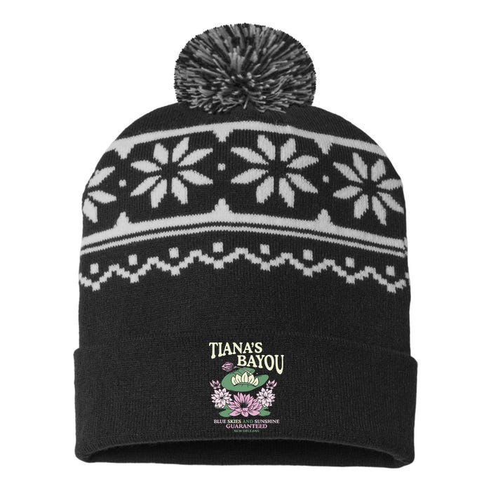 TianaS Bayou Blue Skies And Sunshine Guaranteed New Orleans USA-Made Snowflake Beanie