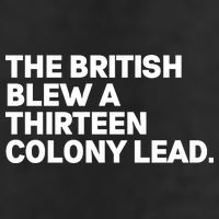 The British Blew A Thirteen Colony Lead 7 Panel Mesh Trucker Snapback Hat