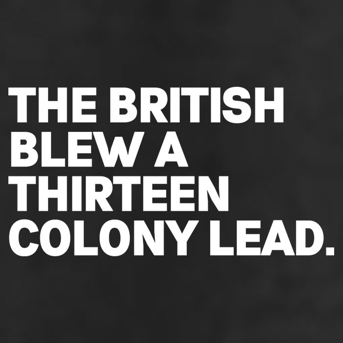 The British Blew A Thirteen Colony Lead 7 Panel Mesh Trucker Snapback Hat