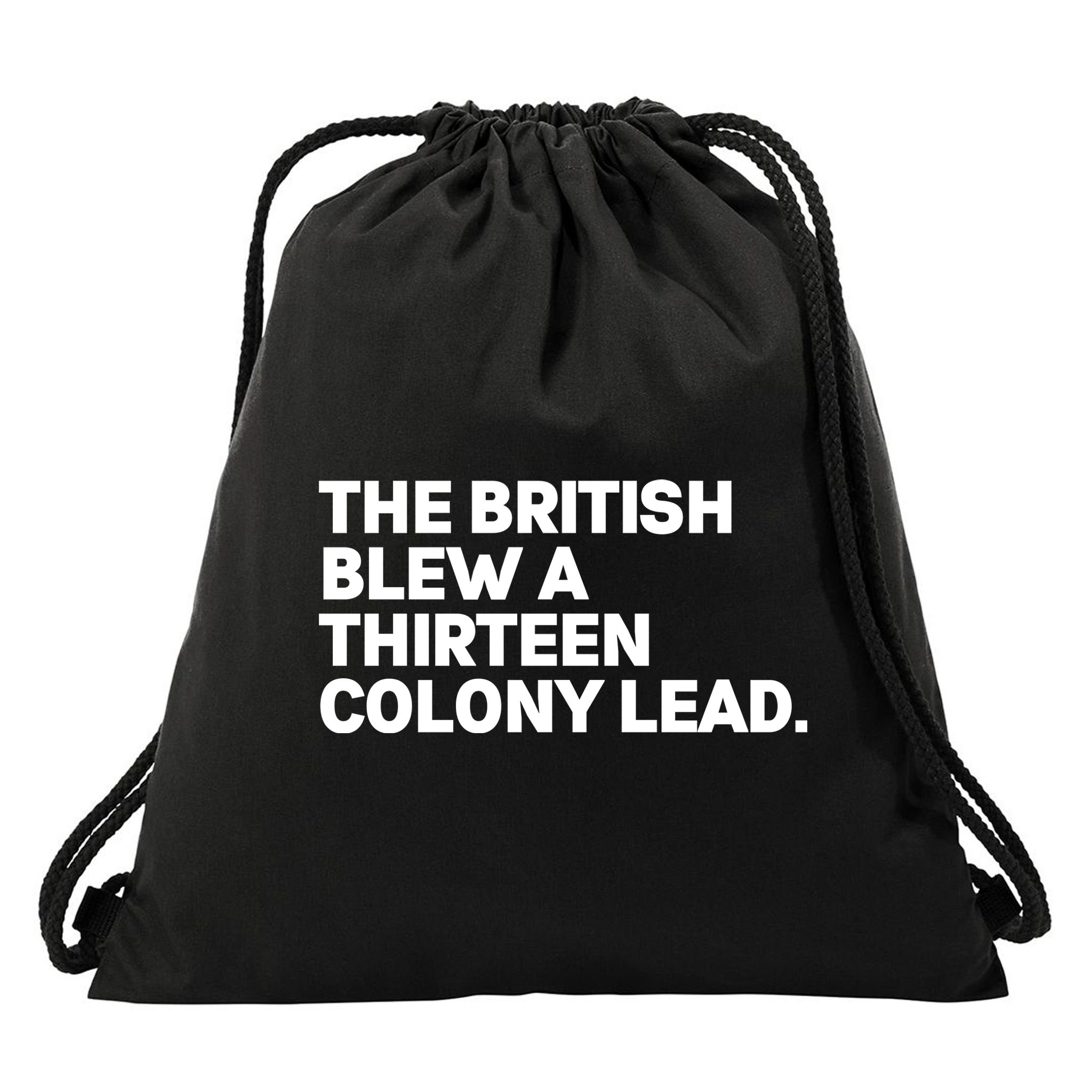 The British Blew A Thirteen Colony Lead Drawstring Bag