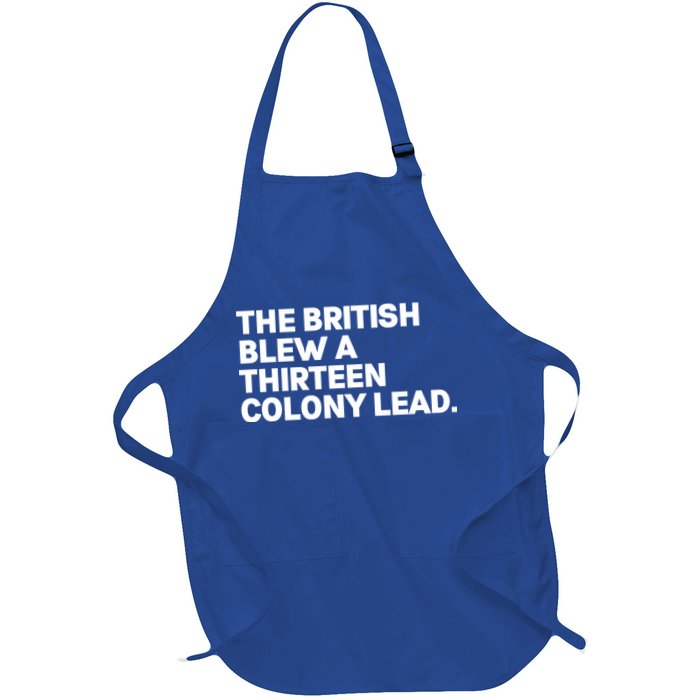 The British Blew A Thirteen Colony Lead Apron