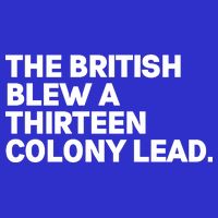 The British Blew A Thirteen Colony Lead Button