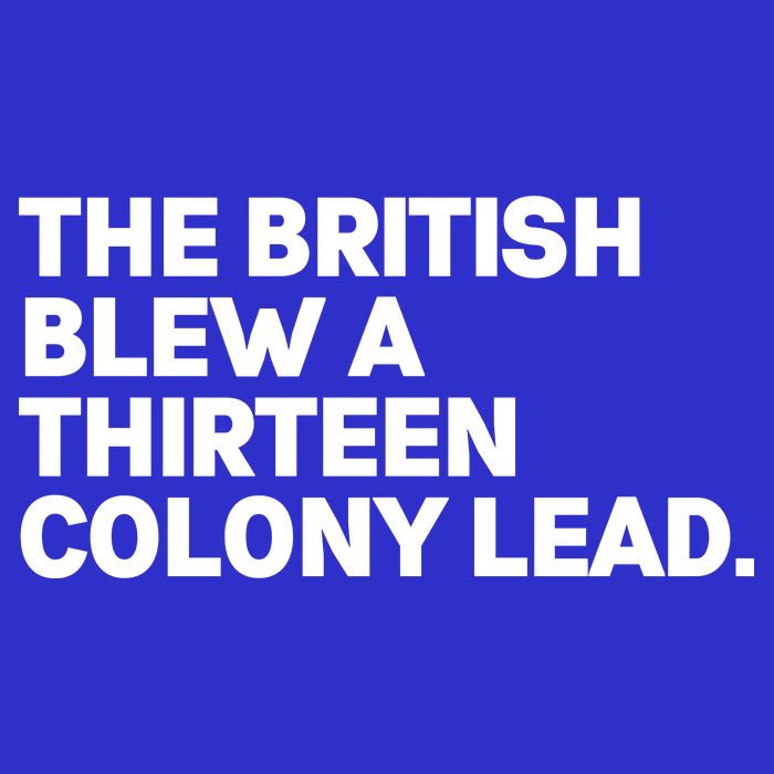 The British Blew A Thirteen Colony Lead Button