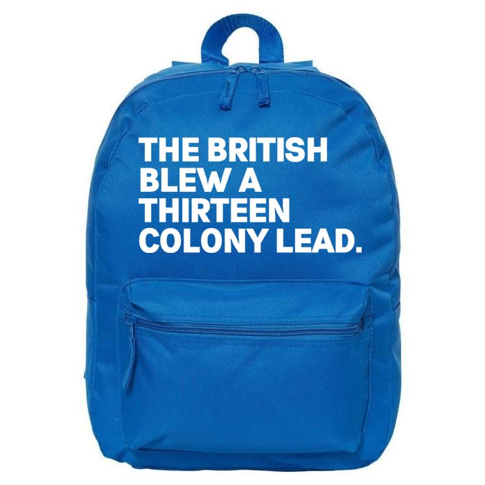 The British Blew A Thirteen Colony Lead 16 in Basic Backpack