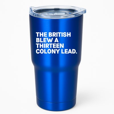 The British Blew A Thirteen Colony Lead Tumbler
