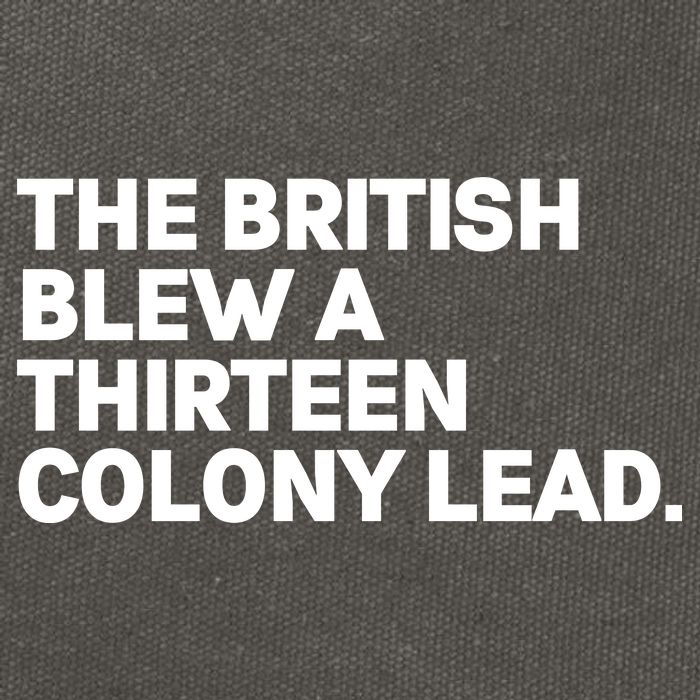 The British Blew A Thirteen Colony Lead Cotton Canvas Backpack
