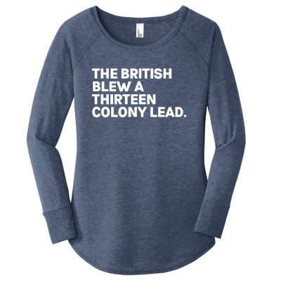 The British Blew A Thirteen Colony Lead Women's Perfect Tri Tunic Long Sleeve Shirt