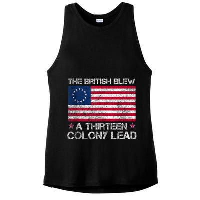 The British Blew A 13 Colony Lead A Thirteen Colony Lead Ladies PosiCharge Tri-Blend Wicking Tank
