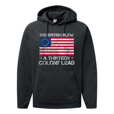 The British Blew A 13 Colony Lead A Thirteen Colony Lead Performance Fleece Hoodie