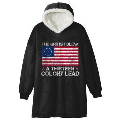 The British Blew A 13 Colony Lead A Thirteen Colony Lead Hooded Wearable Blanket