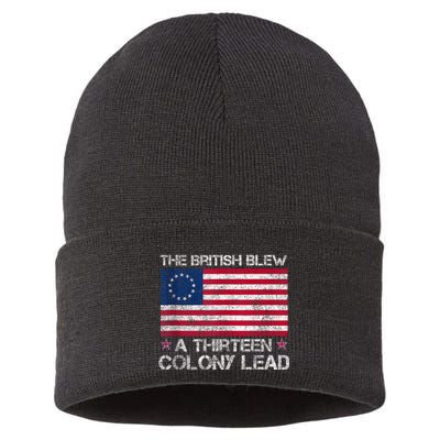 The British Blew A 13 Colony Lead A Thirteen Colony Lead Sustainable Knit Beanie