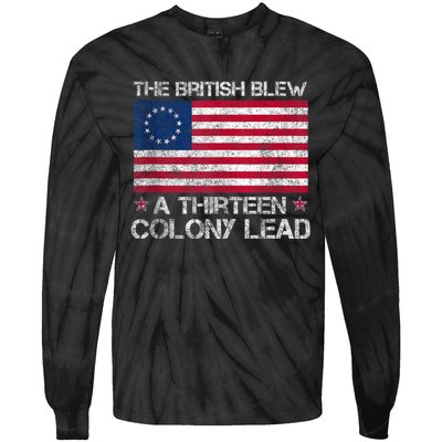 The British Blew A 13 Colony Lead A Thirteen Colony Lead Tie-Dye Long Sleeve Shirt