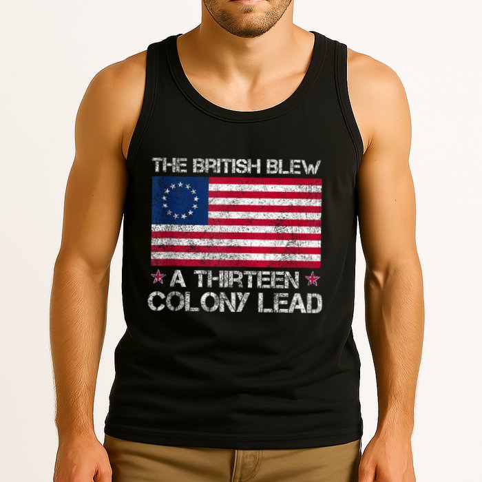 The British Blew A 13 Colony Lead A Thirteen Colony Lead Tank Top