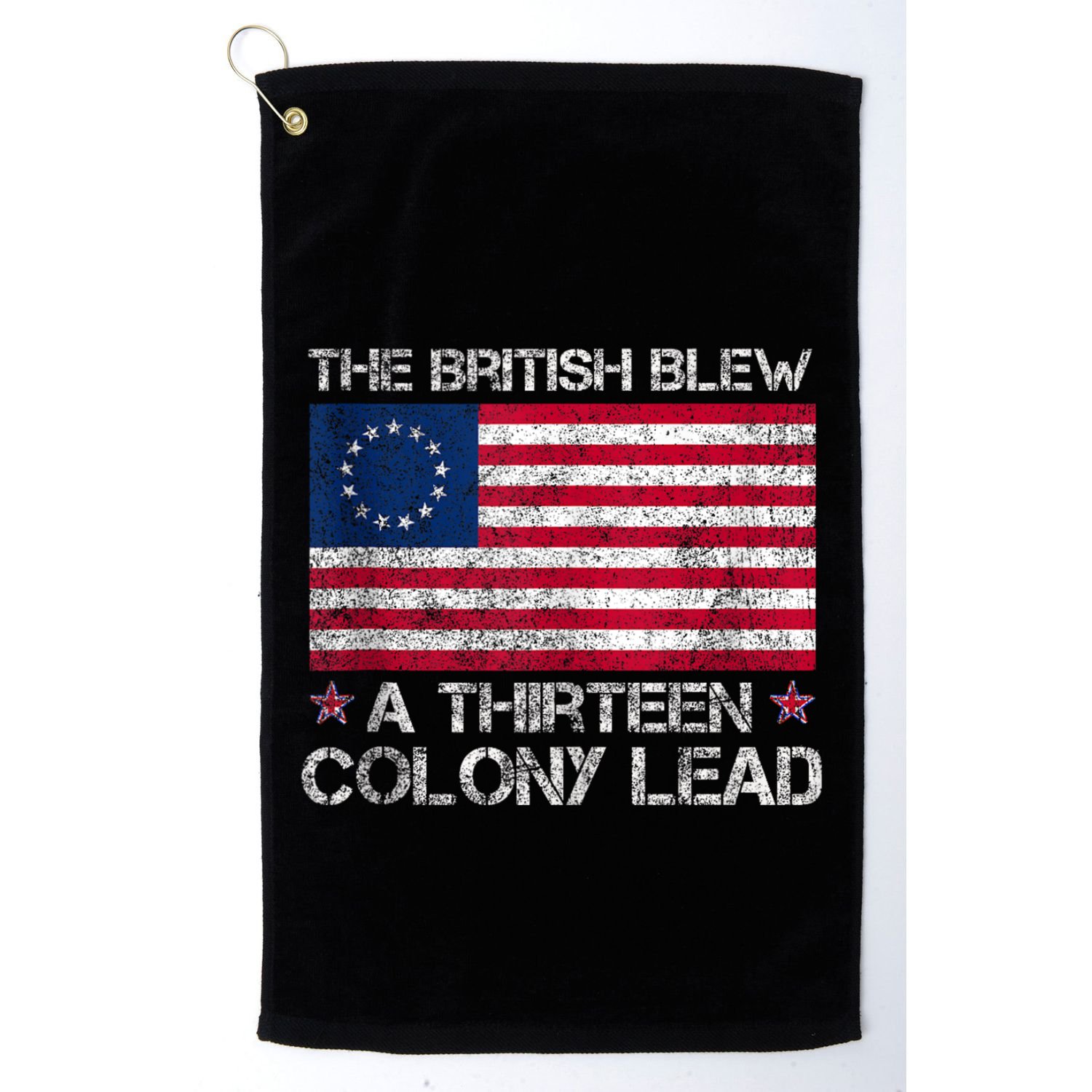 The British Blew A 13 Colony Lead A Thirteen Colony Lead Golf Towel