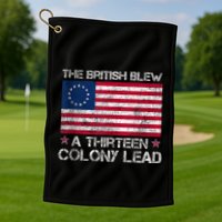The British Blew A 13 Colony Lead A Thirteen Colony Lead Golf Towel