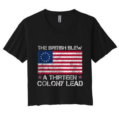The British Blew A 13 Colony Lead A Thirteen Colony Lead Crop Top
