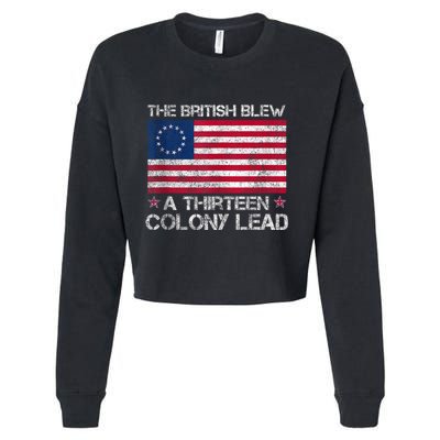 The British Blew A 13 Colony Lead A Thirteen Colony Lead Cropped Pullover Crew