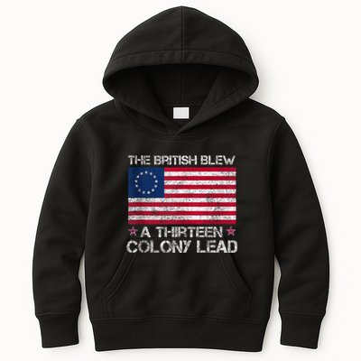 The British Blew A 13 Colony Lead A Thirteen Colony Lead Kids Hoodie