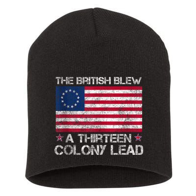 The British Blew A 13 Colony Lead A Thirteen Colony Lead Short Acrylic Beanie