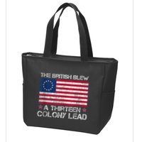 The British Blew A 13 Colony Lead A Thirteen Colony Lead Zip Tote Bag