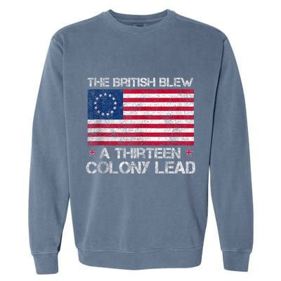 The British Blew A 13 Colony Lead A Thirteen Colony Lead Garment-Dyed Sweatshirt