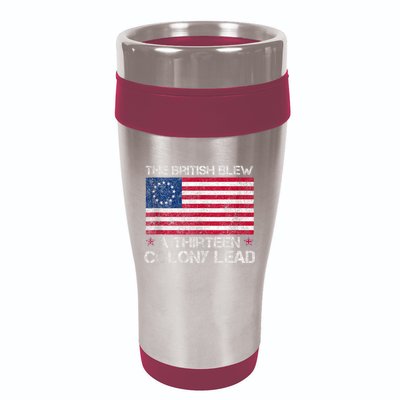 The British Blew A 13 Colony Lead A Thirteen Colony Lead 16oz Travel Tumbler