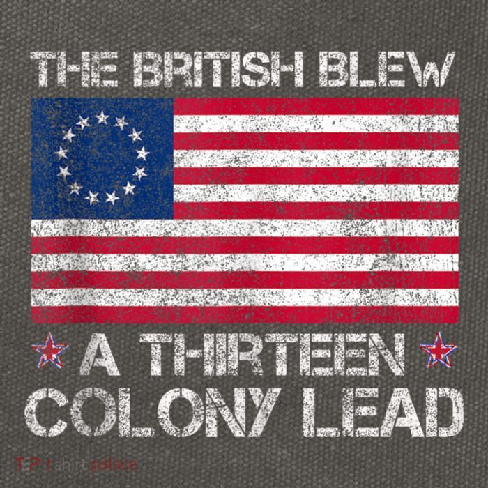 The British Blew A 13 Colony Lead A Thirteen Colony Lead Cotton Canvas Backpack