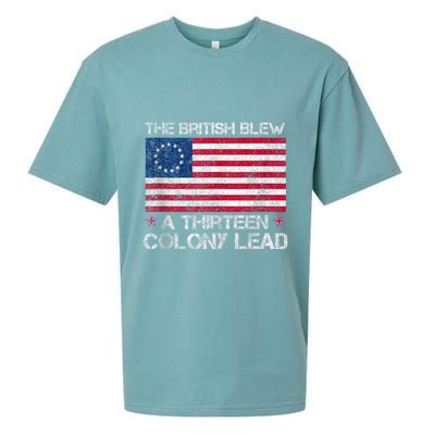 The British Blew A 13 Colony Lead A Thirteen Colony Lead Sueded Cloud Jersey T-Shirt