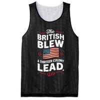 The British Blew A Thirteen Colony Lead Funny 4th Of July Mesh Reversible Basketball Jersey Tank