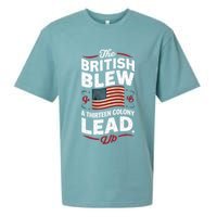 The British Blew A Thirteen Colony Lead Funny 4th Of July Sueded Cloud Jersey T-Shirt