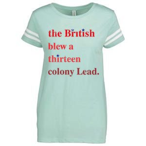 The British Blew A Thirteen Colony Lead Funny Enza Ladies Jersey Football T-Shirt