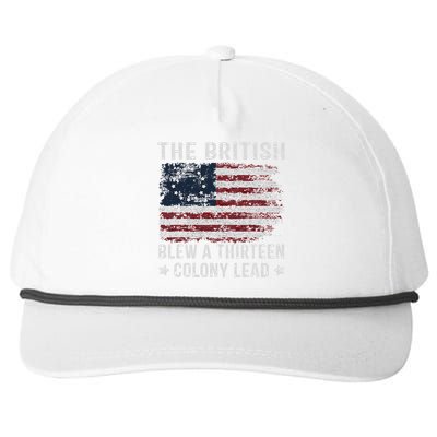 The British Blew A 13 Colony Lead Snapback Five-Panel Rope Hat