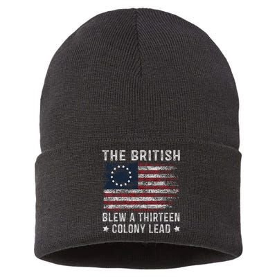 The British Blew A 13 Colony Lead Sustainable Knit Beanie