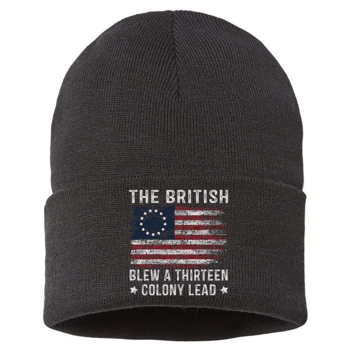 The British Blew A 13 Colony Lead Sustainable Knit Beanie