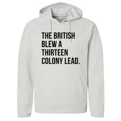 The British Blew A Thirteen Colony Lead Performance Fleece Hoodie