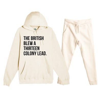 The British Blew A Thirteen Colony Lead Premium Hooded Sweatsuit Set