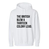 The British Blew A Thirteen Colony Lead Garment-Dyed Fleece Hoodie