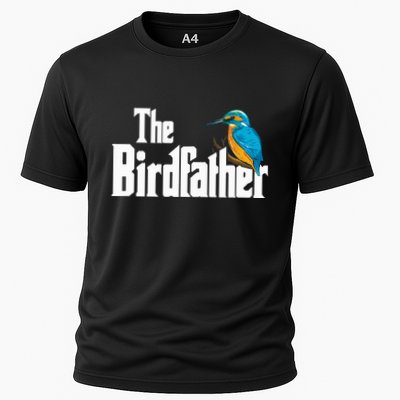 The Birdfather Bird Watching Funny Meme Birder Daddy Cooling Performance Crew T-Shirt